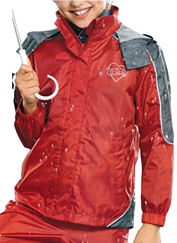 Crivit - Abrigo impermeable - para niña rojo Rot/Grau talla única