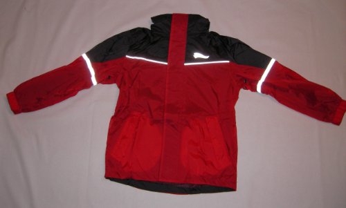 Crivit Outdoor - Chubasquero para niña, color rojo, talla 122/128 Crivit Outdoor - Chubasquero para niña, color rojo, talla 122/128