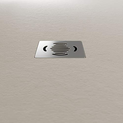Crocket Plato de Ducha de Resina 70 x 100 Ebro - Textura Pizarra y Antideslizante - Acabado Brillo - Todas Las Medidas Disponibles - Incluye Sifón y Rejilla - Blanco RAL 9003 Crocket Plato de Ducha de Resina 70 x 100 Ebro - Textura Pizarra y Antideslizante - Acabado Brillo - Todas Las Medidas Disponibles - Incluye Sifón y Rejilla - Blanco RAL 9003