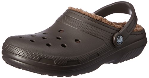 Crocs Classic Lined Clog, Zuecos Unisex Adulto, Marrón (Espresso/Walnut), 41/42 EU