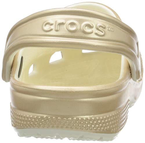 Crocs Classic Metallic Clog, Zuecos Unisex Adulto, Beige (Champagne 96o), 36/37 EU