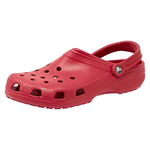 Crocs Classic U, Zuecos con Correa Trasera Unisex Adulto, Rojo Pimiento, 41/42 EU