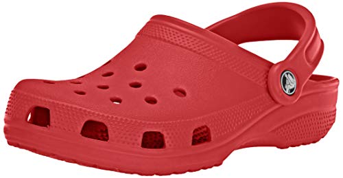 Crocs Classic U, Zuecos con Correa Trasera Unisex Adulto, Rojo Pimiento, 41/42 EU