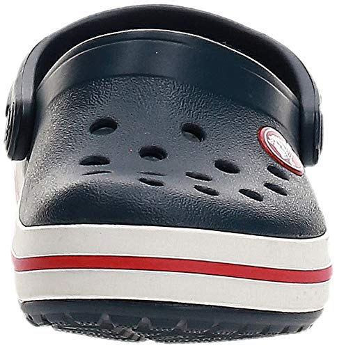 Crocs Crocband Clog Kids, Zuecos, Azul (Navy/Red), 33/34 EU