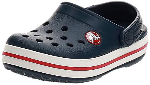 Crocs Crocband Clog Kids, Zuecos, Azul (Navy/Red), 33/34 EU