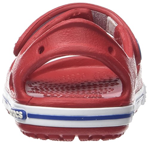 Crocs Crocband II Sandal PS K, Sandalias Unisex Niños, Rojo (Pepper/Blue Jean), 25/26 EU Crocs Crocband II Sandal PS K, Sandalias Unisex Niños, Rojo (Pepper/Blue Jean), 25/26 EU