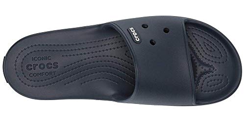 Crocs Crocband III Slide, Sandalias de Punta Descubierta Unisex Adulto, Azul (Navy/White 462), 43/44 EU