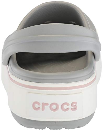 Crocs Crocband Platform Clog U, Zuecos, Gris (Light Grey/Rose 04m), 34/35 EU