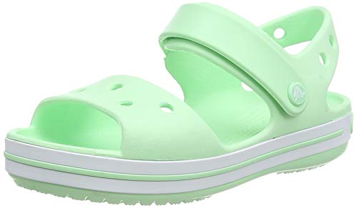 Crocs Crocband Sandal Kids, Sandalia con Pulsera Unisex Niños, Verde (Neo Mint 3TI), 22/23 EU