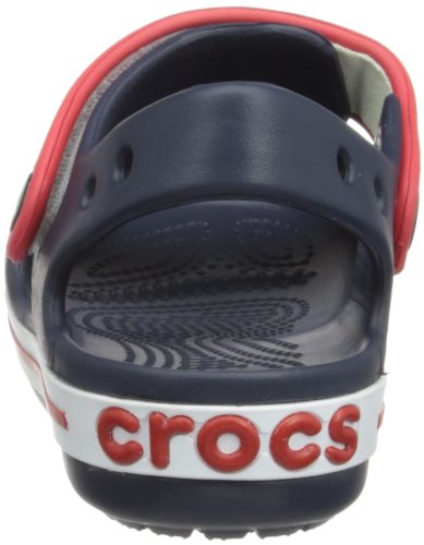 Crocs Crocband Sandal Kids, Sandalias Unisex Niños, Azul (Navy/Red), 22/23 EU
