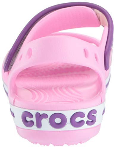 Crocs Crocband Sandal Kids, Sandalias Unisex Niños, Rosa (Carnation/Amethyst), 27/28 EU