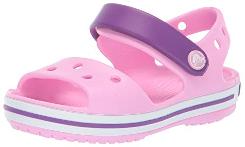 Crocs Crocband Sandal Kids, Sandalias Unisex Niños, Rosa (Carnation/Amethyst), 27/28 EU Crocs Crocband Sandal Kids, Sandalias Unisex Niños, Rosa (Carnation/Amethyst), 27/28 EU