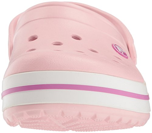 Crocs Crocband U, Zuecos Unisex Adulto, Rosa (Pearl Pink-Wild Orchid), 37-38 EU