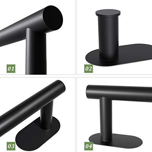 CROSOFMI Toallero Adhesivo Portarollos Papel Higienic Ganchos Adhesivos para Pared Accesorios BaƱo Sin Taladro Set Acero Inossidabile(Negro) CROSOFMI Toallero Adhesivo Portarollos Papel Higienic Ganchos Adhesivos para Pared Accesorios BaƱo Sin Taladro Set Acero Inossidabile(Negro)