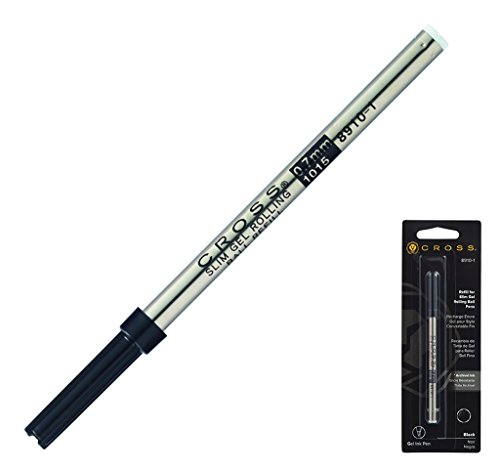 Cross 8910-1, Recambio de Gel de Línea Fina para la Colección Spire, Click & Classic Century, 0.7 mm, Negro, 1 Artículo Cross 8910-1, Recambio de Gel de Línea Fina para la Colección Spire, Click & Classic Century, 0.7 mm, Negro, 1 Artículo