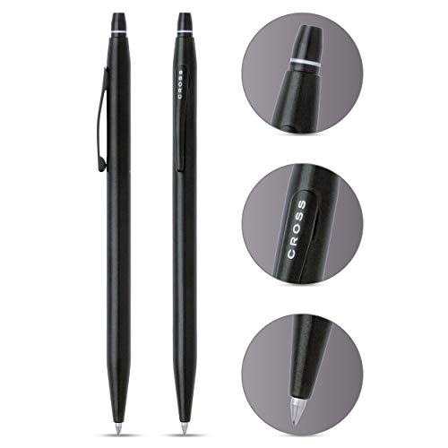 Cross Click AT0625-2 - Bolígrafo de tinta de gel, Negro/Plateado Cross Click AT0625-2 - Bolígrafo de tinta de gel, Negro/Plateado