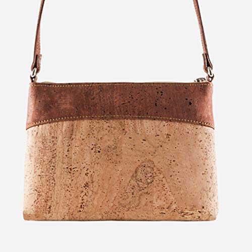 Crossbody Bag Women - Vegan Handbag Cross-Body - Cork Purse - Red Cork Handbag