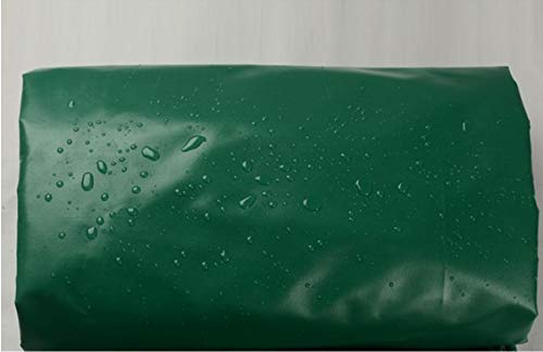 CROSYO 1pc 420 g/m² múltiples tamaños de Verde Impermeable al Aire Libre de PVC Lona de la Cubierta, la Lluvia Lona, ​​Lona de camión.Carpa Material del paño (Color : 4m x 6m)