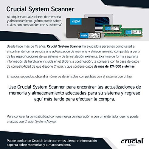 Crucial CT2000X8SSD9 X8 2 TB SSD portátil – de hasta 1050 MB/s – USB 3.2 – Unidad de estado sólido externa USB-C, USB-A