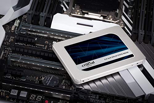 Crucial MX500 1TB CT1000MX500SSD1 Unidad interna de estado sólido-hasta 560 MB/s (3D NAND, SATA, 2.5 Pulgadas)