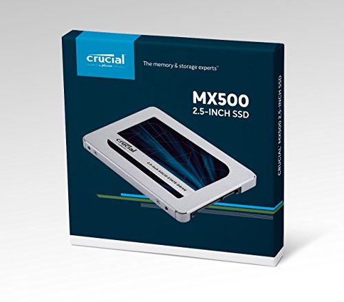 Crucial MX500 1TB CT1000MX500SSD1 Unidad interna de estado sólido-hasta 560 MB/s (3D NAND, SATA, 2.5 Pulgadas)