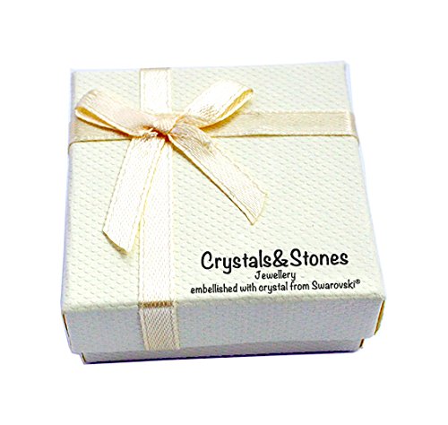 Crystals & Stones * Gold Patina * * * Rivoli * 14 mm - Bonitos pendientes para mujer con cristales de Swarovski Elements - Maravillosos pendientes con caja de regalo Crystals & Stones * Gold Patina * * * Rivoli * 14 mm - Bonitos pendientes para mujer con cristales de Swarovski Elements - Maravillosos pendientes con caja de regalo