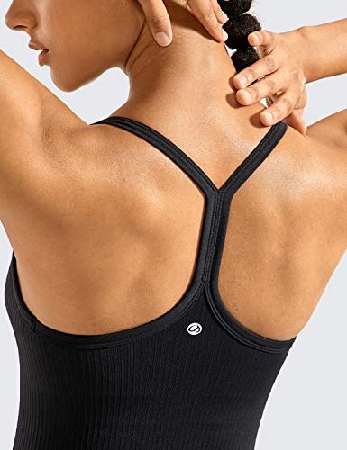 CRZ YOGA Camiseta de Tirantes Deportivas para Mujer, Camiseta sin Mangas para Yoga Negro 42 CRZ YOGA Camiseta de Tirantes Deportivas para Mujer, Camiseta sin Mangas para Yoga Negro 42
