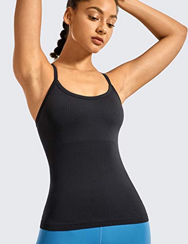 CRZ YOGA Camiseta de Tirantes Deportivas para Mujer, Camiseta sin Mangas para Yoga Negro 42 CRZ YOGA Camiseta de Tirantes Deportivas para Mujer, Camiseta sin Mangas para Yoga Negro 42