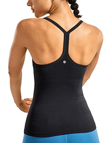 CRZ YOGA Camiseta de Tirantes Deportivas para Mujer, Camiseta sin Mangas para Yoga Negro 42 CRZ YOGA Camiseta de Tirantes Deportivas para Mujer, Camiseta sin Mangas para Yoga Negro 42