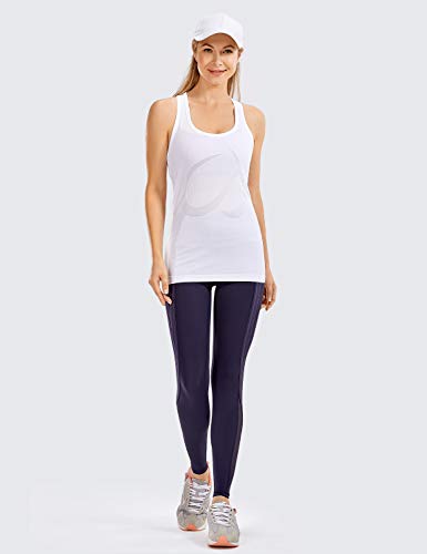 CRZ YOGA - Camiseta Espalda Nadadora Deportiva Mujer sin Mangas Blanco 42 CRZ YOGA - Camiseta Espalda Nadadora Deportiva Mujer sin Mangas Blanco 42