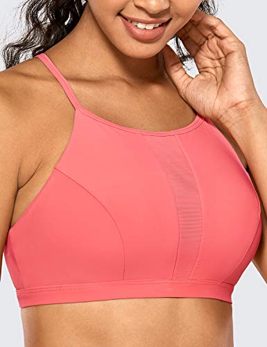 CRZ YOGA Mujer Cuello Alto Bikini Natacion Trajes de Baño Bañador Deportivo Mujer Tinte de Cereza 40 CRZ YOGA Mujer Cuello Alto Bikini Natacion Trajes de Baño Bañador Deportivo Mujer Tinte de Cereza 40