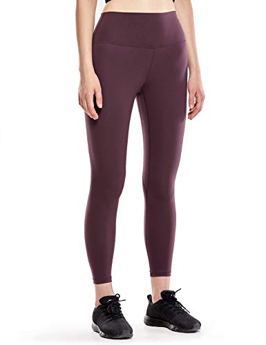CRZ YOGA Mujer Deportivos Capris Yoga Pantalones Elásticos Cintura Alta Leggings - 63cm Violeta Claro - 63cm 40