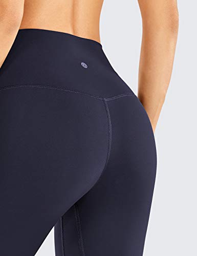 CRZ YOGA Mujer Deportivos Leggings Mallas Fitness Pantalones de Cintura Alta -53cm Azul marino-R418A 36 CRZ YOGA Mujer Deportivos Leggings Mallas Fitness Pantalones de Cintura Alta -53cm Azul marino-R418A 36