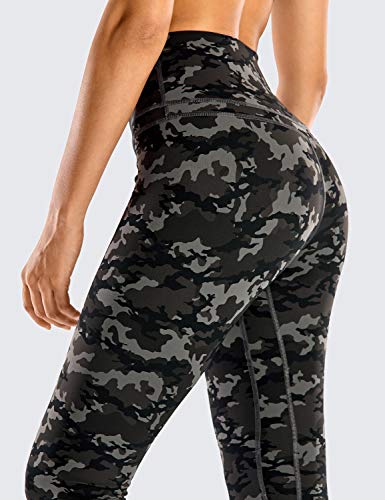 CRZ YOGA Mujer Mallas Deportivo Pantalón Elastico para Running Fitness-71cm Camo Multi 1 40