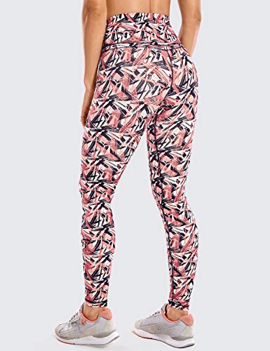 CRZ YOGA Mujer Mallas Deportivo Pantalón Elastico para Running Fitness-71cm Leafy Multi 1 40 CRZ YOGA Mujer Mallas Deportivo Pantalón Elastico para Running Fitness-71cm Leafy Multi 1 40