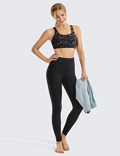 CRZ YOGA Mujer Mallas Deportivo Pantalón Elastico para Running Fitness-71cm Negro 44 CRZ YOGA Mujer Mallas Deportivo Pantalón Elastico para Running Fitness-71cm Negro 44