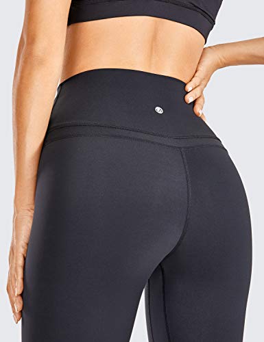 CRZ YOGA Mujer Naked Feeling Leggings Deportivas Cintura Alta Yoga Fitness Pantalones con Bolsillo -48cm Negro R418 40 CRZ YOGA Mujer Naked Feeling Leggings Deportivas Cintura Alta Yoga Fitness Pantalones con Bolsillo -48cm Negro R418 40