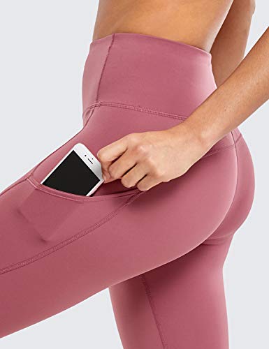 CRZ YOGA Mujer Naked Feeling Leggings Deportivas Cintura Alta Yoga Fitness Pantalones con Bolsillo-63cm Misty Merlot New2 38 CRZ YOGA Mujer Naked Feeling Leggings Deportivas Cintura Alta Yoga Fitness Pantalones con Bolsillo-63cm Misty Merlot New2 38