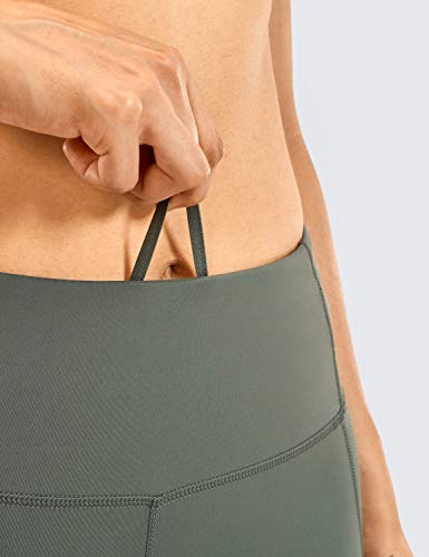 CRZ YOGA Mujer Naked Feeling Leggings Deportivas Cintura Alta Yoga Fitness Pantalones con Bolsillo-63cm Sabio Gris 36 CRZ YOGA Mujer Naked Feeling Leggings Deportivas Cintura Alta Yoga Fitness Pantalones con Bolsillo-63cm Sabio Gris 36