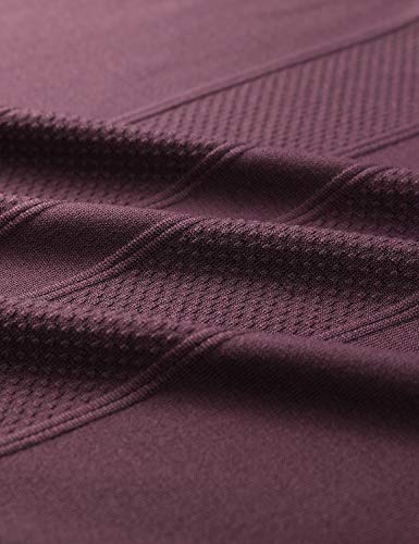 CRZ YOGA Mujer Ropa Deportiva Sports Casuales Camiseta Malla sin Costura Manga Larga Violeta Claro 42 CRZ YOGA Mujer Ropa Deportiva Sports Casuales Camiseta Malla sin Costura Manga Larga Violeta Claro 42