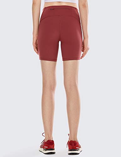 CRZ YOGA Pantalón Corto para Mujer Malla Shorts con Bolsillo Cremallera - 15cm Sabana 36 CRZ YOGA Pantalón Corto para Mujer Malla Shorts con Bolsillo Cremallera - 15cm Sabana 36