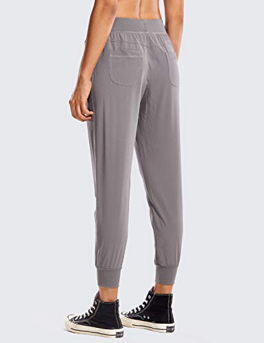 CRZ YOGA Pantalón Deportivo Mujer con Bolsillos Pantalones Harem con Cordones Roca Lunar 46