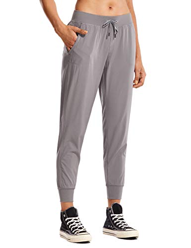 CRZ YOGA Pantalón Deportivo Mujer con Bolsillos Pantalones Harem con Cordones Roca Lunar 46