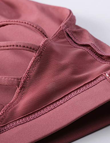 CRZ YOGA Sujetador Deportivo Mujer Sujetador de Yoga Almohadillas Extraíbles Strappy Sports sin Aros Misty Merlot S CRZ YOGA Sujetador Deportivo Mujer Sujetador de Yoga Almohadillas Extraíbles Strappy Sports sin Aros Misty Merlot S
