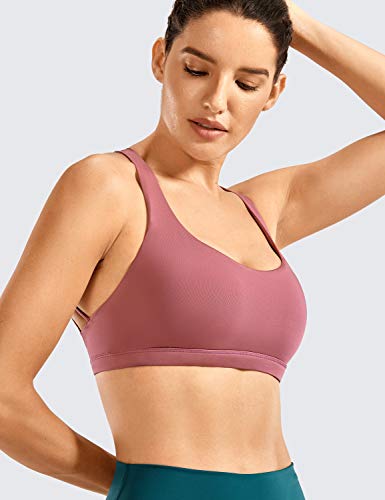 CRZ YOGA Sujetador Deportivo Mujer Sujetador de Yoga Almohadillas Extraíbles Strappy Sports sin Aros Misty Merlot S CRZ YOGA Sujetador Deportivo Mujer Sujetador de Yoga Almohadillas Extraíbles Strappy Sports sin Aros Misty Merlot S