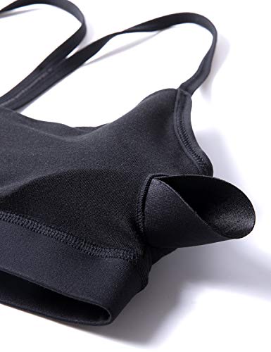 CRZ YOGA Sujetador Deportivo para Mujer Sujetador de Fitness Yoga sin Aros con Relleno Negro S CRZ YOGA Sujetador Deportivo para Mujer Sujetador de Fitness Yoga sin Aros con Relleno Negro S