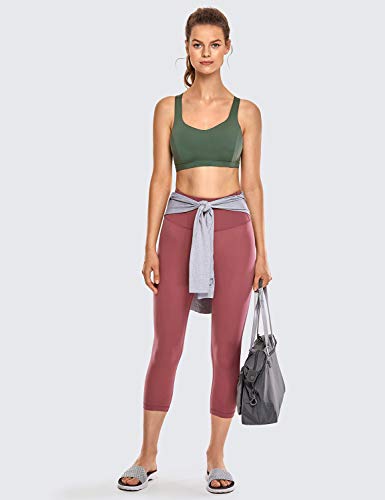 CRZ YOGA Sujetador Deportivo para Mujer Sujetador de Yoga con Tiras con Relleno Extraíble Selva Verde XS CRZ YOGA Sujetador Deportivo para Mujer Sujetador de Yoga con Tiras con Relleno Extraíble Selva Verde XS