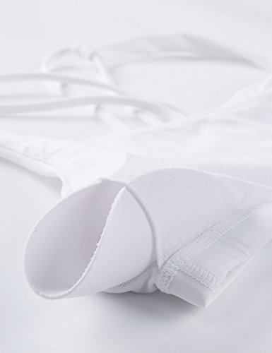 CRZ YOGA - Sujetador Deportivo Yoga Cruzados Espalda Sin Aros para Mujer Blanco XS CRZ YOGA - Sujetador Deportivo Yoga Cruzados Espalda Sin Aros para Mujer Blanco XS