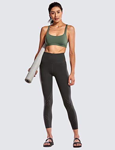 CRZ YOGA - Sujetador Deportivo Yoga Cruzados Espalda Sin Aros para Mujer Selva Verde XS