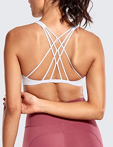 CRZ YOGA Sujetador Deportivo Yoga para Mujer Ejercicio Fitness Ropa Interior Blanco S CRZ YOGA Sujetador Deportivo Yoga para Mujer Ejercicio Fitness Ropa Interior Blanco S